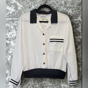 Vintage The American Collection Black And White Top